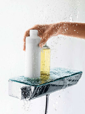 Hansgrohe Ecostat Select brusearmatur, krom/klar glas