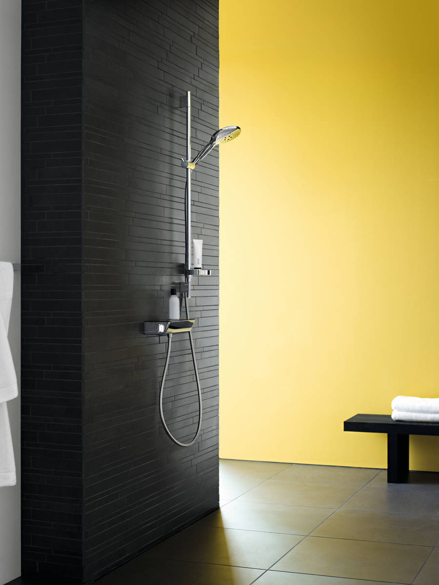 Hansgrohe Ecostat Select brusearmatur, krom/klar glas