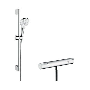 Hansgrohe Crometta Vario Brusesæt, Krom/hvid