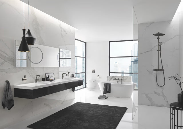 GROHE Euphoria 310 brusesæt, børstet sort krom