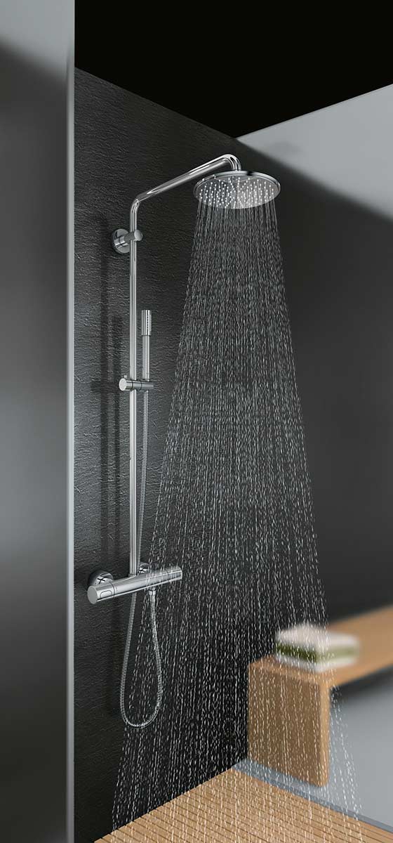 Grohe Rainshower 210 brusesæt, krom