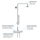 Grohe Rainshower 210 brusesæt, krom