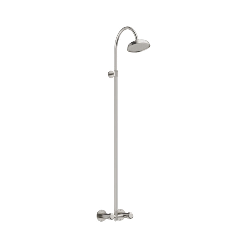 Damixa Outdoor udendørsbruser vægmonteret varm/kold 150-300mm, steel