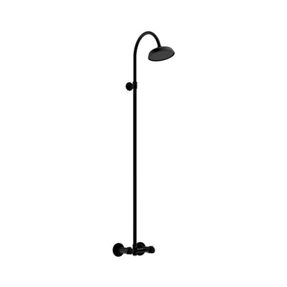 Damixa Outdoor udendørsbruser vægmonteret varm/kold 300-450mm, sort
