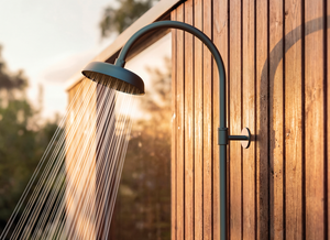 Damixa Outdoor udendørsbruser vægmonteret varm/kold 300-450mm, steel