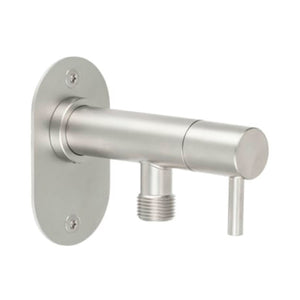 Frostline EQI wall udendørs vandhane 320-390 mm, glasblæst rustfrit stål