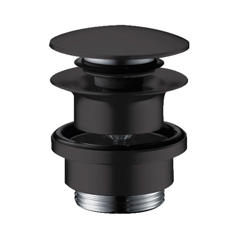 Hansgrohe bundventil, push-open, mat sort