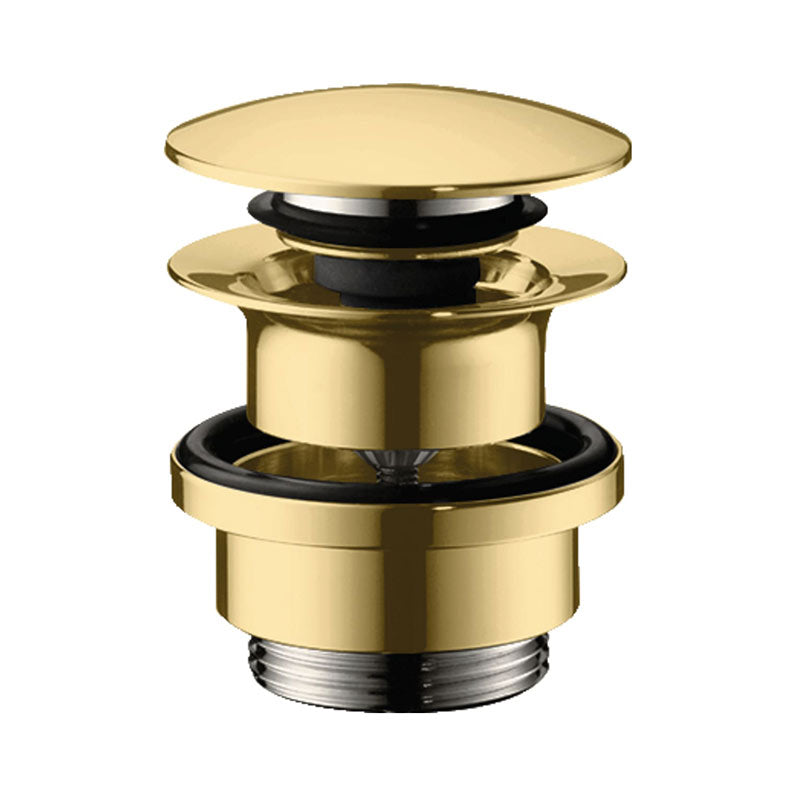 Hansgrohe bundventil, push-open, guld