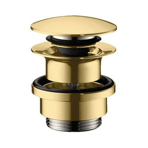 Hansgrohe bundventil, push-open, guld