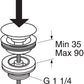 Gustavsberg push-down ventil