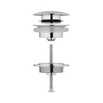 GROHE push-up bundventil, krom