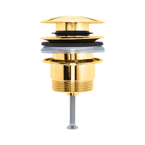 Duravit bundventil, push-up, poleret messing