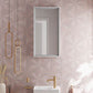 Hansgrohe Xarita E badeværelsesspejl med lys, 70 x 36 cm, mat hvid