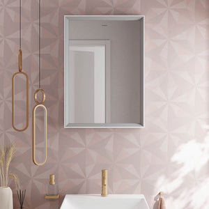 Hansgrohe Xarita E badeværelsesspejl med lys, 70 x 50 cm, mat hvid