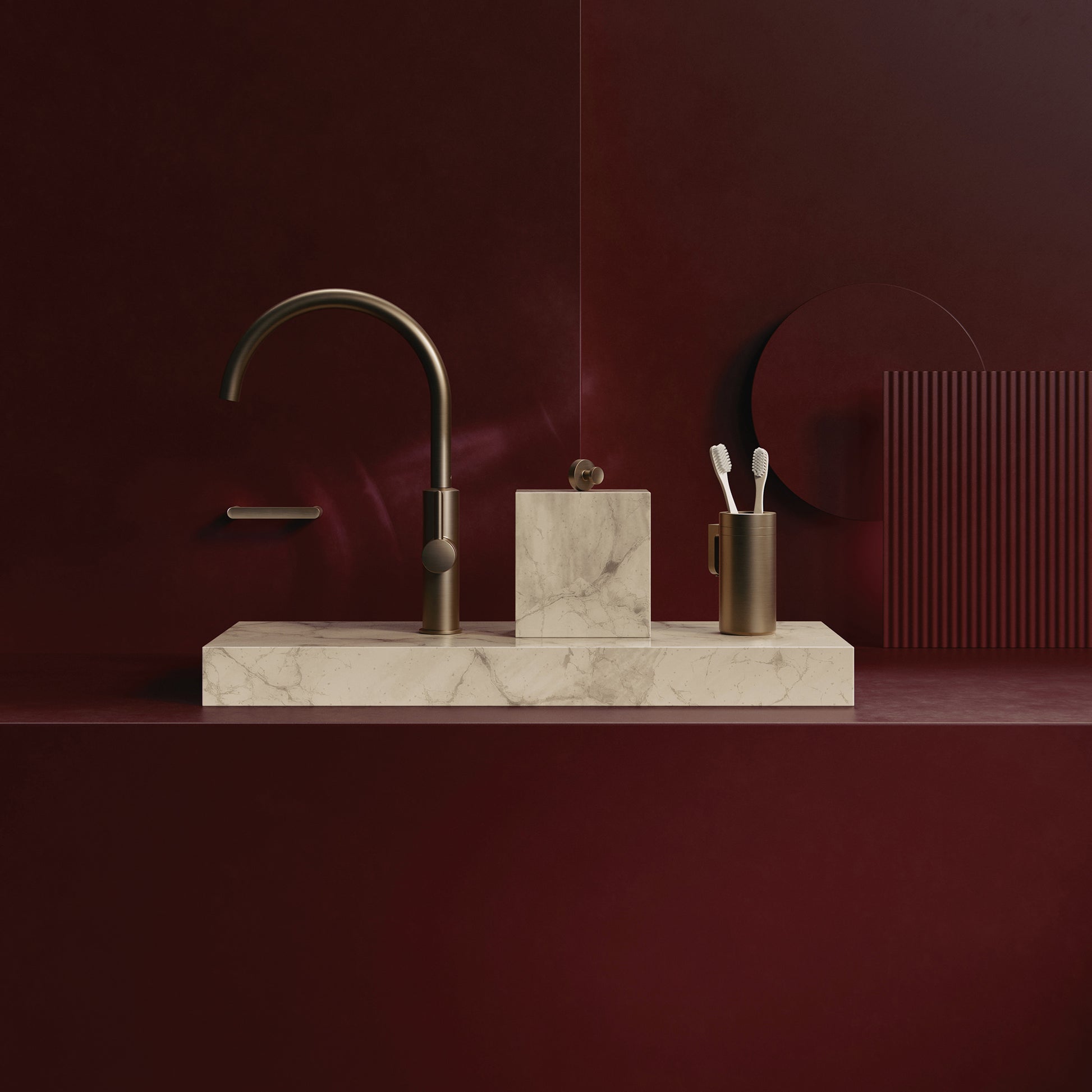 Damixa ZEN tandkrus, børstet bronze
