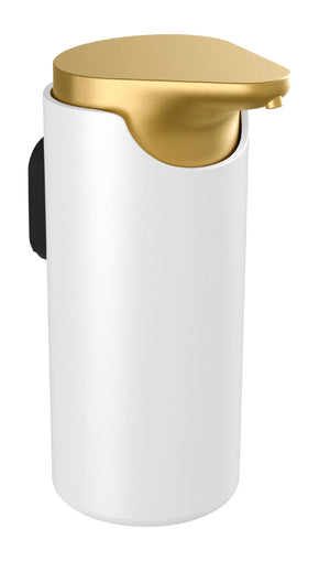 Pressalit Style sæbedispenser, hvid/børstet messing