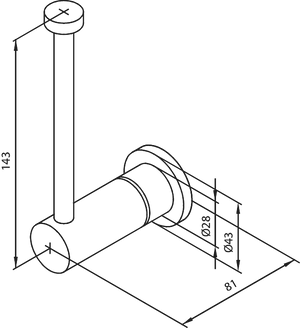 Datablad Damixa Silhouet reservepapirholder 