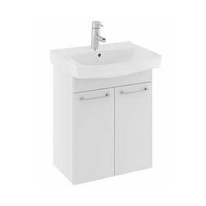 Ifø Spira badeværelsesmøbel m. 2 låger inkl. vask, 57 cm