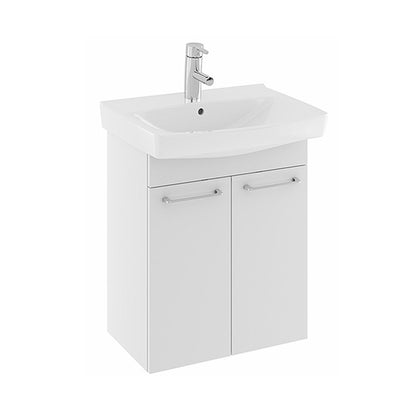 Ifø Spira badeværelsesmøbel m. 2 låger inkl. vask, 57 cm