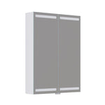 Dansani Luna Level spejlskab inkl lys og lysstyring, 80x60 cm, mat hvid