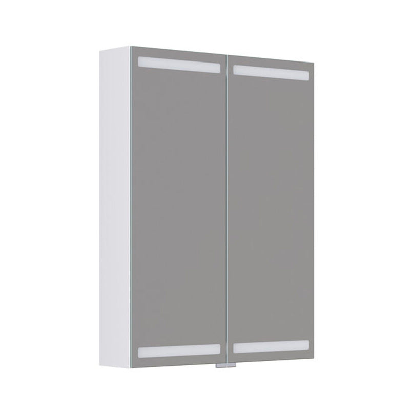 Dansani Luna Level spejlskab inkl lys og lysstyring, 80x60 cm, mat hvid