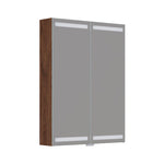 Dansani Luna Level spejlskab inkl lys og lysstyring, 80x60 cm, brun eg