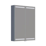 Dansani Luna Level spejlskab inkl lys og lysstyring, 80x60 cm, mat grå