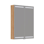 Dansani Luna Level spejlskab inkl lys og lysstyring, 80x60 cm, varm eg