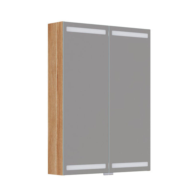 Dansani Luna Level spejlskab inkl lys og lysstyring, 80x60 cm, varm eg