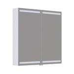 Dansani Luna Level spejlskab inkl lys og lysstyring, 80x80 cm, mat hvid