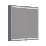 Dansani Luna Level spejlskab inkl lys og lysstyring, 80x80 cm, mat grå