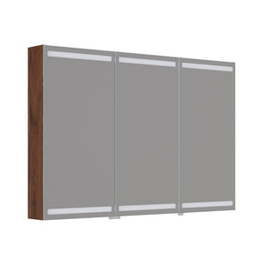 Dansani Luna Level spejlskab inkl lys og lysstyring, 80x120 cm, brun eg