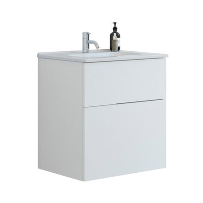 Dansani Luna badeværelsesmøbel inkl. Kantate vask 61 cm, mat hvid