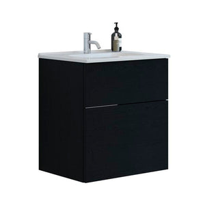 Dansani Luna badeværelsesmøbel inkl. Kantate vask 61 cm, sort eg