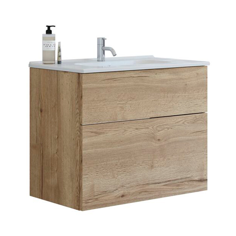 Dansani Luna badeværelsesmøbel inkl. Kantate vask 81 cm, natur eg