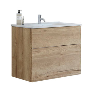 Dansani Luna badeværelsesmøbel inkl. Kantate vask 81 cm, natur eg