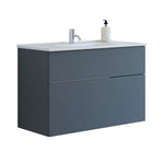 Dansani Luna badeværelsesmøbel inkl. Kantate vask 101 cm, mat grå