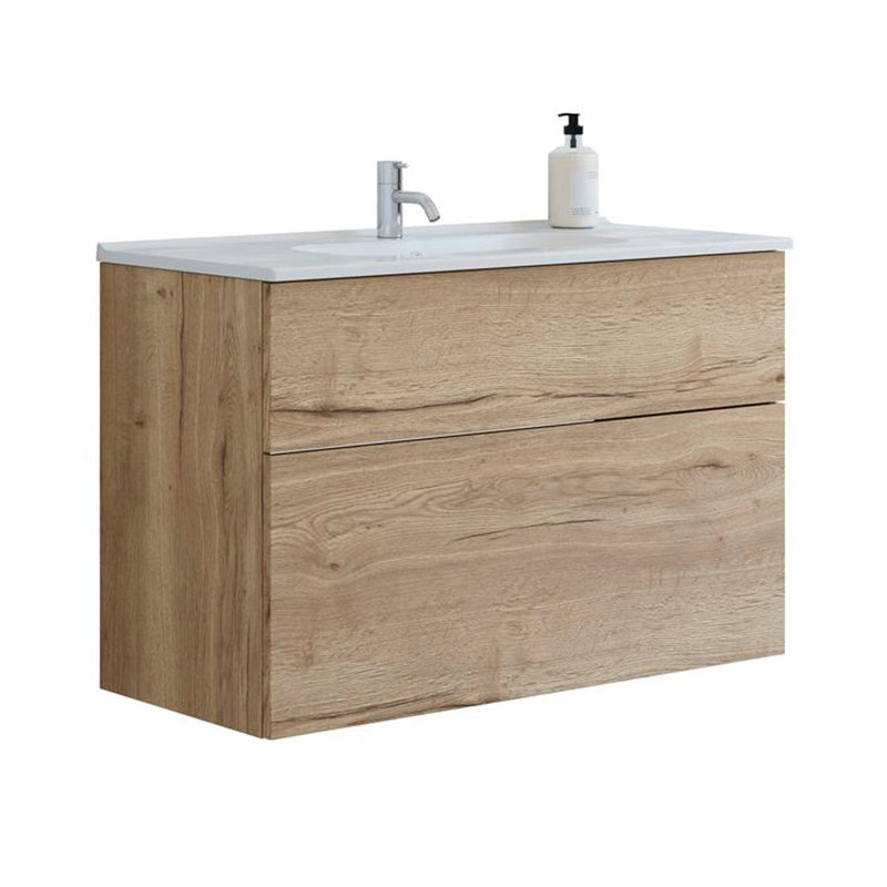 Dansani Luna badeværelsesmøbel inkl. Kantate vask 101 cm, natur eg