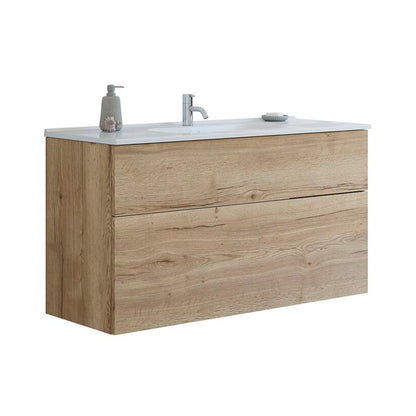 Dansani Luna badeværelsesmøbel inkl. Kantate vask 121 cm, natur eg