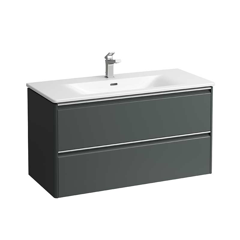Laufen Palace badeværelsesmøbel inkl. vask, 100 cm, grå