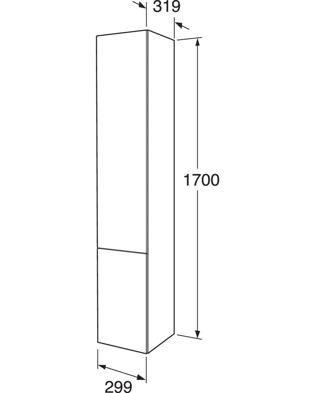 Gustavsberg Graphic højskab