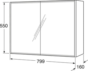 Gustavsberg Graphic spejlskab