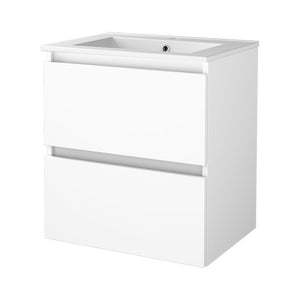 Sanibell Basicline badeværelsesmøbel inkl. vask, hvid højglans, 60 cm