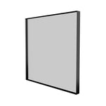 Sanibell Basicline badeværelsesspejl uden lys, 60x60 cm, sort