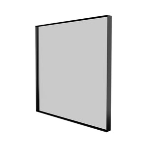 Sanibell Basicline badeværelsesspejl uden lys, 60x60 cm, sort