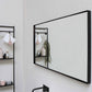 Sanibell Basicline badeværelsesspejl uden lys, 120x60 cm, sort