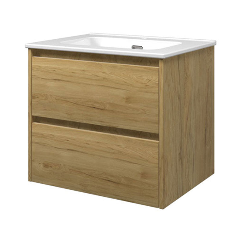 Sanibell Proline badeværelsesmøbel inkl. vask, ideal eg, 60 cm