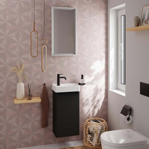 Hansgrohe Xelu Q badeværelsesmøbel inkl. vask, 34 cm, mat grå