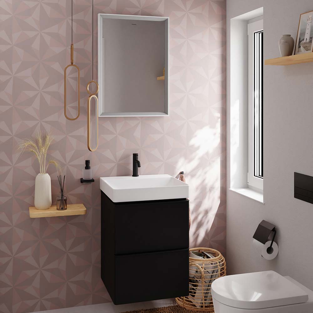Hansgrohe Xelu badeværelsesmøbel inkl. vask, 48 cm, mat grå