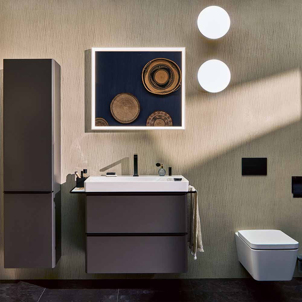 Hansgrohe Xelu Q badeværelsesmøbel inkl. vask, 78 cm, mat grå